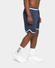 Saint Morta Men's Icon Mesh Basketball Short Navy/White