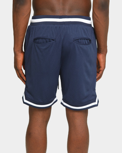 Saint Morta Men's Icon Mesh Basketball Short Navy/White