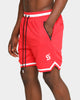 Saint Morta Men's Icon Mesh Basketball Short Red/White