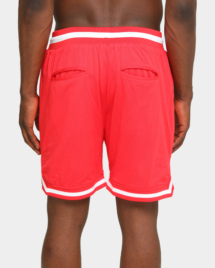 Saint Morta Men's Icon Mesh Basketball Short Red/White