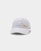 Carré Men's Scripted Metal Badge Classique Strapback White/Gold