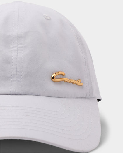 Carré Men's Scripted Metal Badge Classique Strapback White/Gold