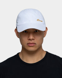 Carré Men's Scripted Metal Badge Classique Strapback White/Gold