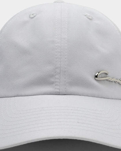 Carré Men's Scripted Metal Badge Classique Strapback White/Silver