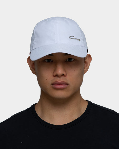 Carré Men's Scripted Metal Badge Classique Strapback White/Silver