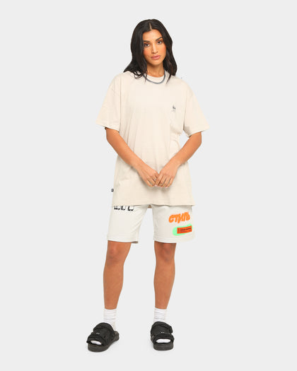 Heron Preston Graffiti СТИЛЬ Logo Sweatshorts Ice Grey