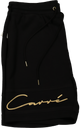 Carré Scripted Fleece Shorts Black/Black/Gold