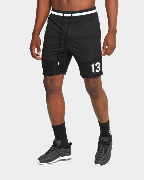 Saint Morta Classico Mesh Basketball Shorts Black/White