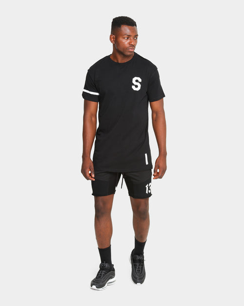 Saint Morta Classico Mesh Basketball Shorts Black/White