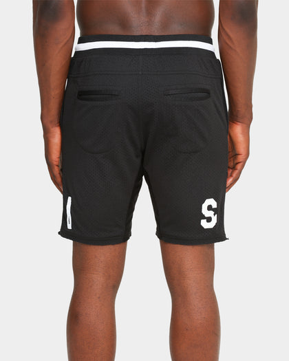 Saint Morta Classico Mesh Basketball Shorts Black/White