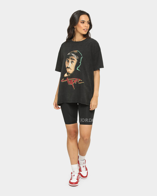 TUPAC Red Tupac T-Shirt Washed Black