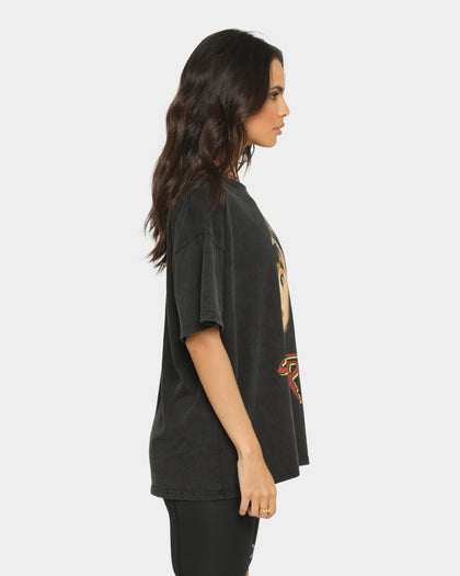 TUPAC Red Tupac T-Shirt Washed Black