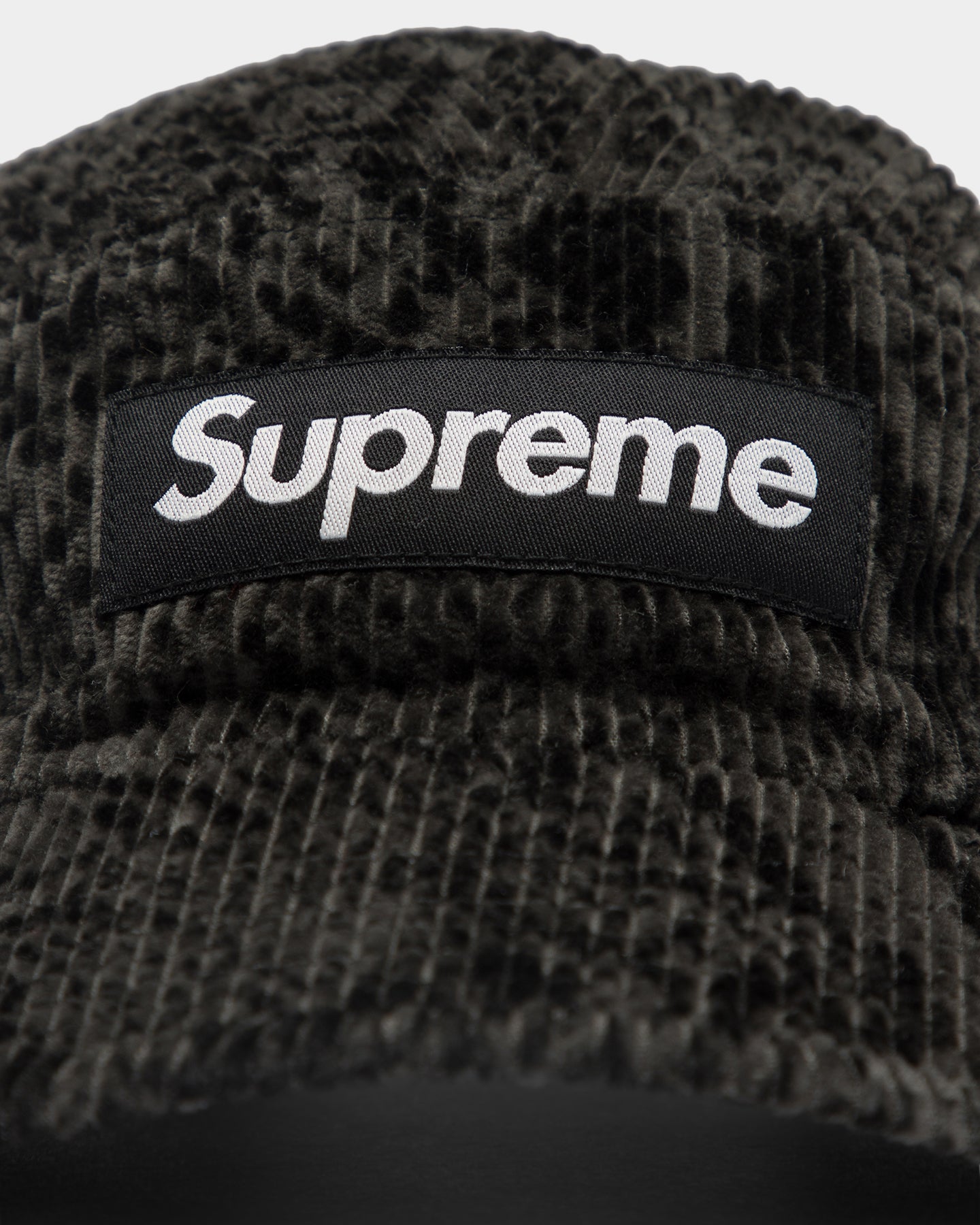 Supreme Snakeskin Corduroy Camp Cap Black | Culture Kings US