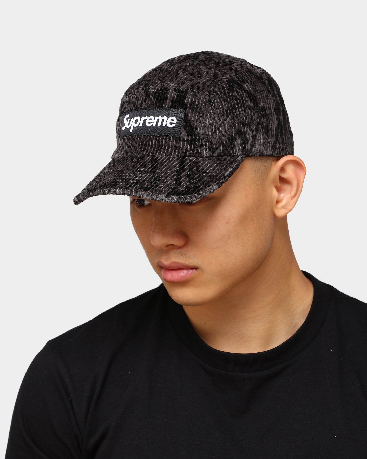 Supreme Snakeskin Corduroy Camp Cap Black | Culture Kings US