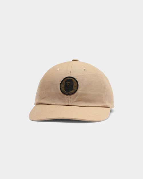 A Bathing Ape Military needs 6 Panel Strapback Cap Beige