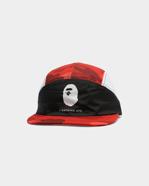 A Bathing Ape 1st Colour Block RC Hat Red