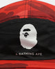 A Bathing Ape 1st Colour Block RC Hat Red
