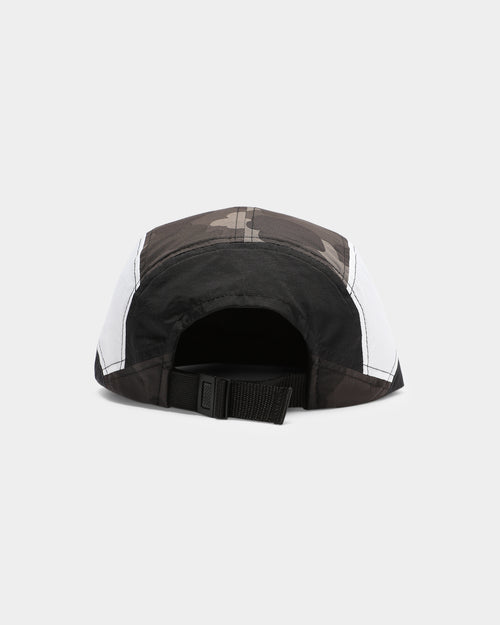 A Bathing Ape Camo Colour Block 5 Panel Strapback Black