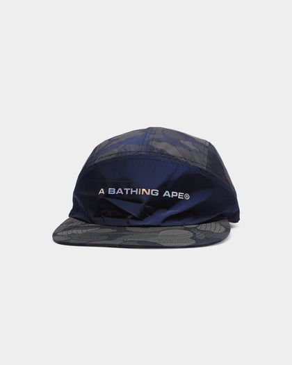 A Bathing Ape ABC Dot Reflective 5 Panel Strapback Navy