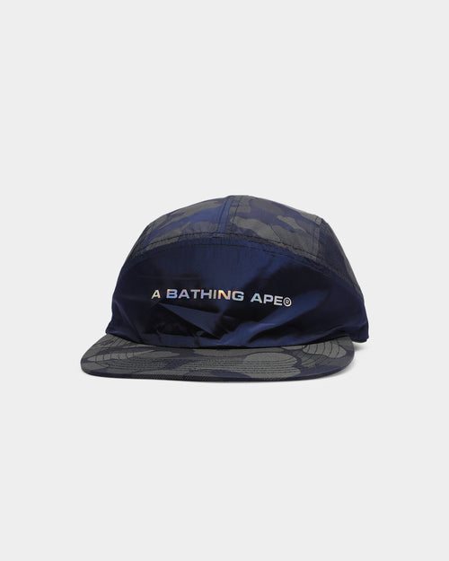 A Bathing Ape ABC Dot Reflective 5 Panel Strapback Navy