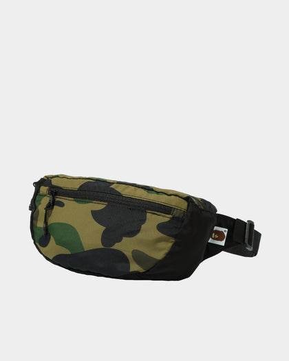 A Bathing Ape 1st Camo Packable Waist Bag Green