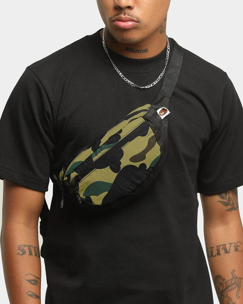 A Bathing Ape 1st Camo Packable Waist Bag Green