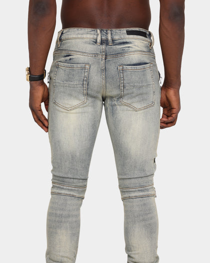Embellish Sunny Biker Denim Jean Light Sand