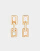 Raising Hell Women's Chain Link Earrings Gold