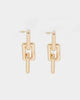 Raising Hell Women's Chain Link Earrings Gold