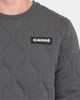 Carré Roadman Quilted Sweater Charcoal
