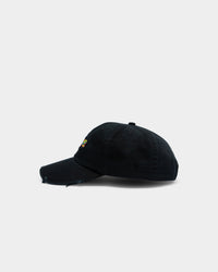 Rage Men's Rage Distressed Dad Hat Washed Black