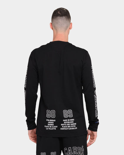 Carré CDG Classique Long Sleeve T-Shirt Black