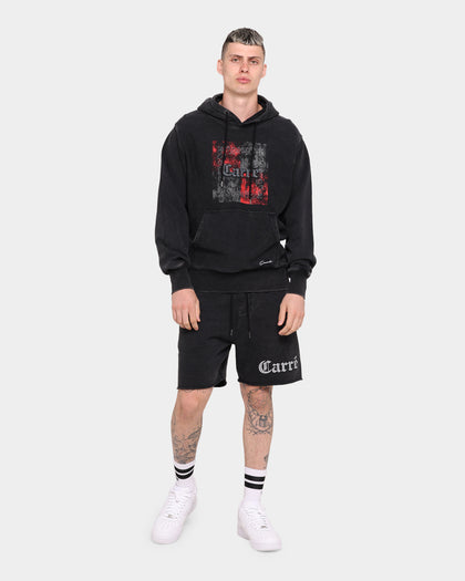 Carré Mafioso Vintage Hoodie Washed Black