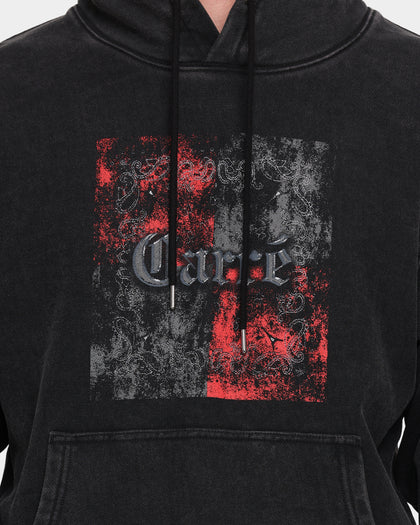 Carré Mafioso Vintage Hoodie Washed Black