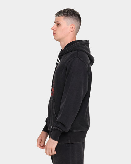 Carré Mafioso Vintage Hoodie Washed Black