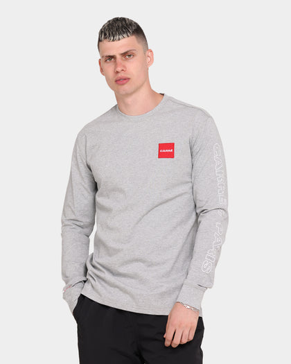 Carré Objectif Box Classique Long Sleeve T-Shirt Grey Marle