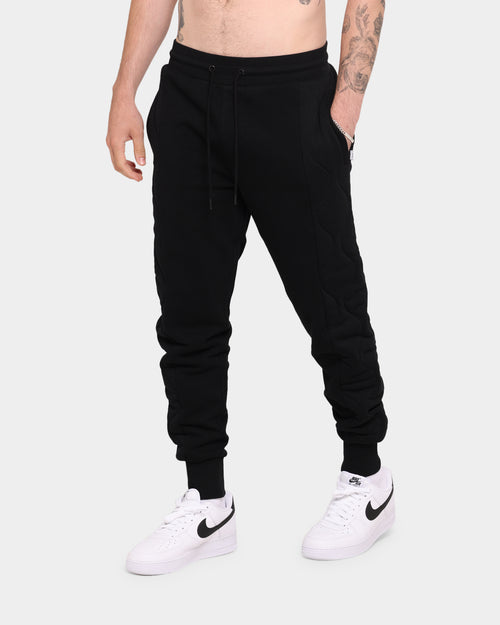 Carré Motor Quilted Trackpants Black
