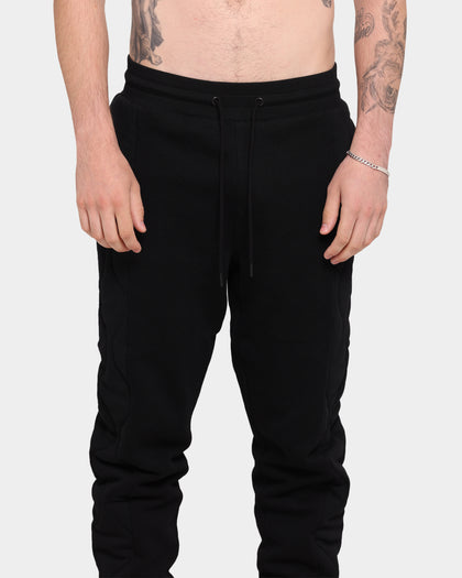 Carré Motor Quilted Trackpants Black