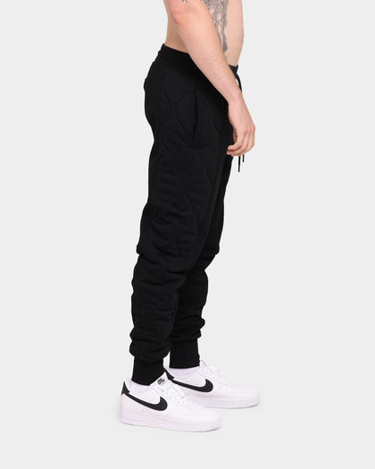 Carré Motor Quilted Trackpants Black