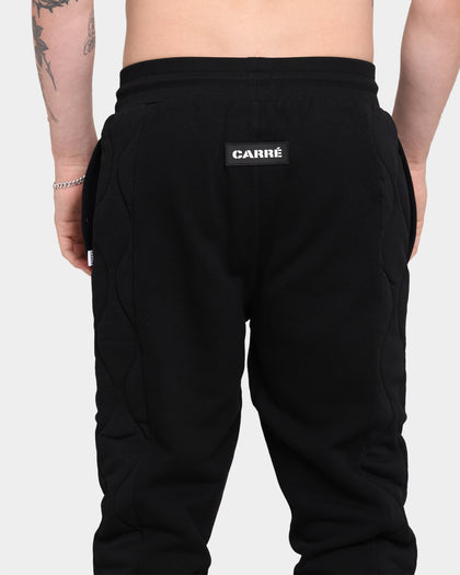Carré Motor Quilted Trackpants Black