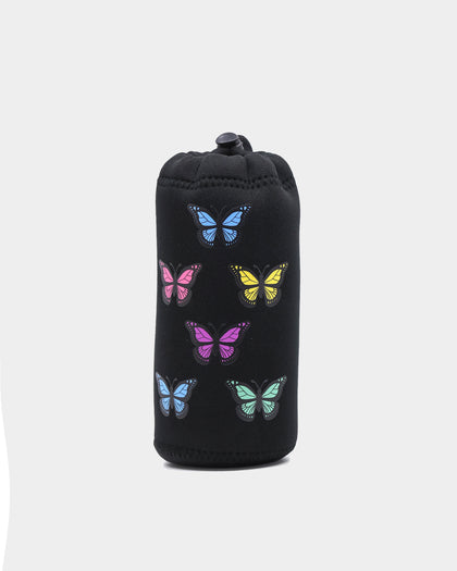 Goat Crew Butterfly Drink Bottle Sleeve Black/Multi-coloured