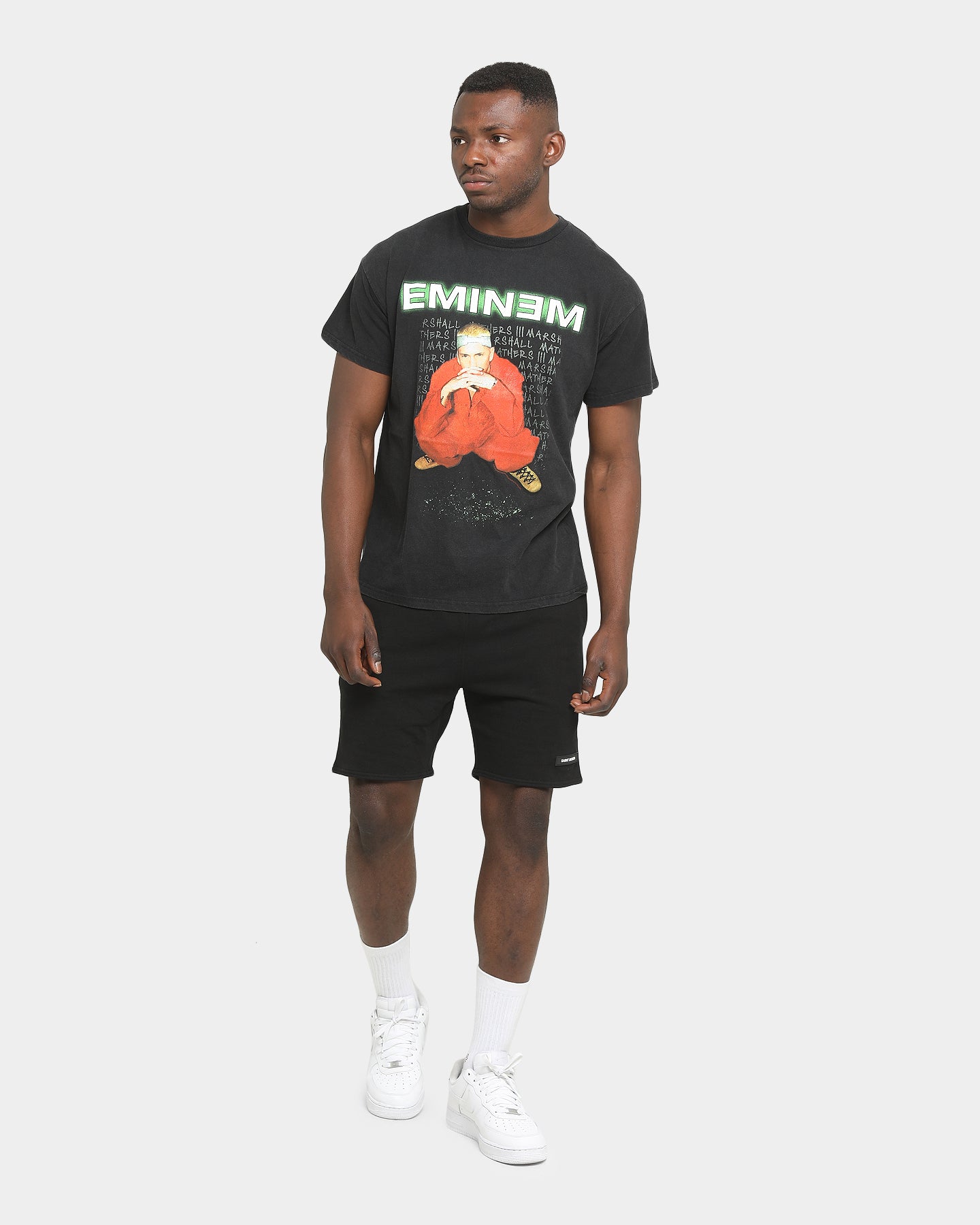Eminem Orange Jumpsuit T-Shirt Black | Culture Kings US