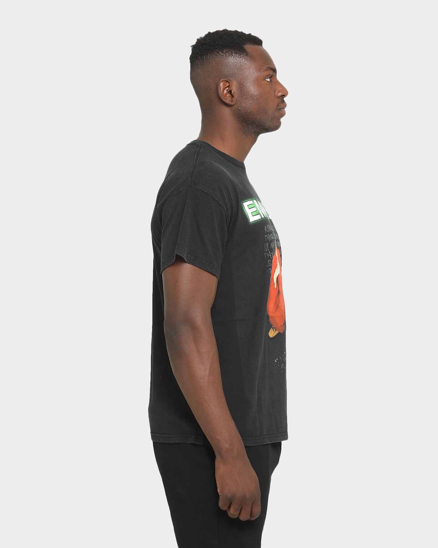 Eminem Orange Jumpsuit T-Shirt Black | Culture Kings US