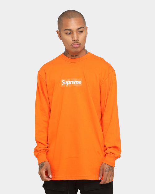 Supreme Box Logo Long T-Shirt Orange