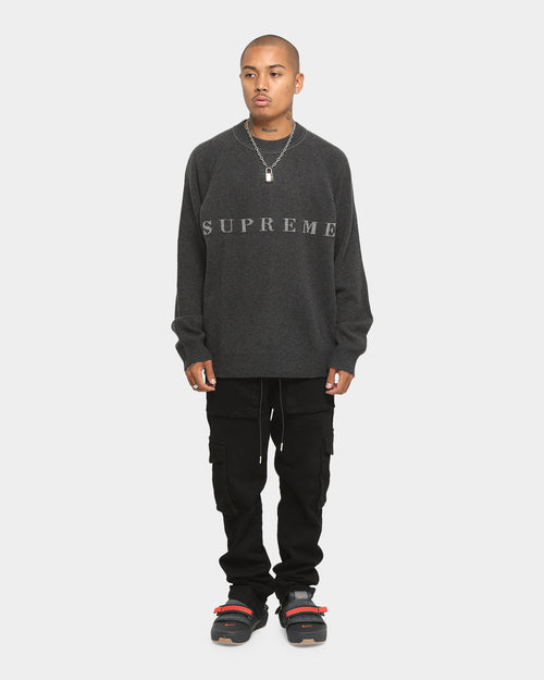 Supreme Stone Washed Sweater Black
