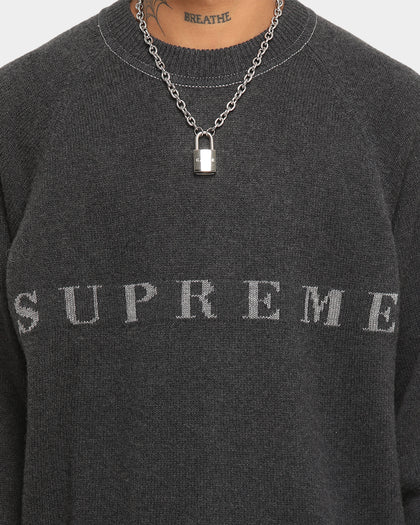 Supreme Stone Washed Sweater Black