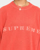 Supreme Stone Washed Sweater Red