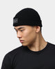 Carré Script Waffle Beanie Black