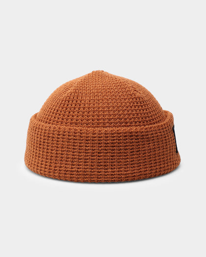 Carré Script Waffle Beanie Stone