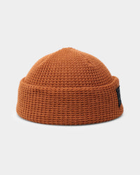 Carré Script Waffle Beanie Stone